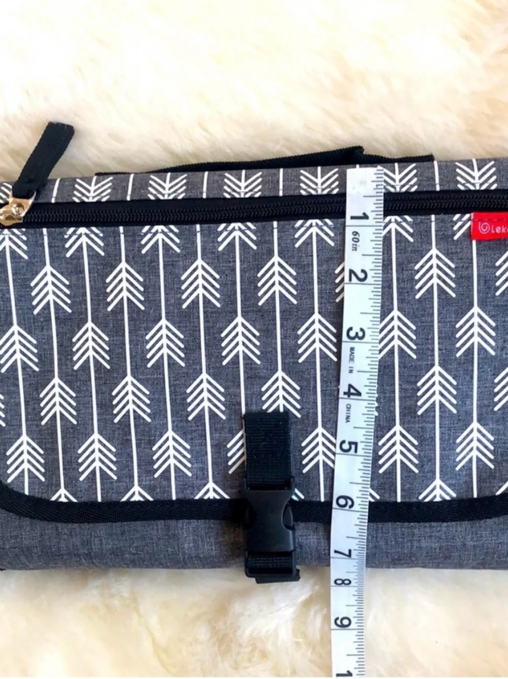 Lekebaby Travel Diaper Bag with Foldout Changing Pad NWOT